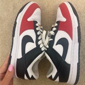 Nike Red, Black, and White Athletic Shoes